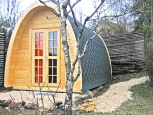 Cozy garden huts for an outdoor adventure.