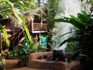 Öko Resort im Einklang mit der Natur im üppigen Dschungel am Palolem-Strand in Goa